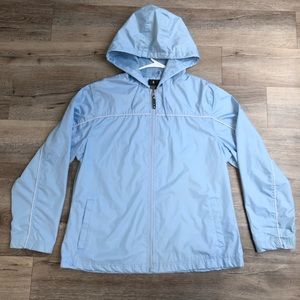 i5 Apparel Women's Light Blue Jacket Windbreaker